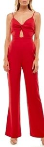 𝅺socialite red jumpsuit